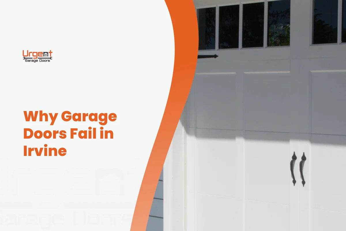 Warning signs of a failing garage door spring needing replacement