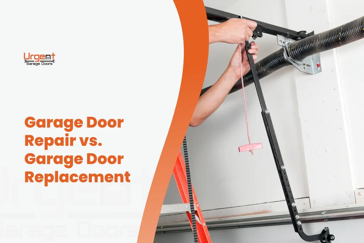 Garage door repair versus full replacement decision guide for Orange County homeowners