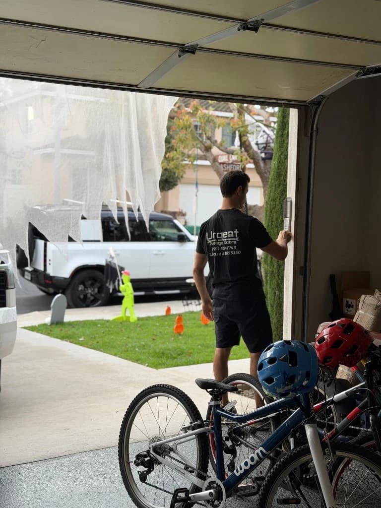 Urgent Garage Doors service truck - Garage Door Services for every property type in Orange County
