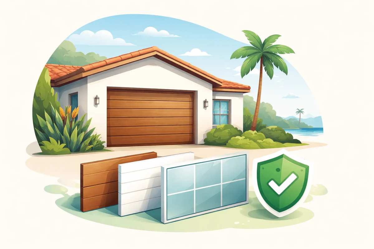 Steel with Marine-Grade Finish - Best Garage Door Materials for Newport Beach and Laguna Beach Estates