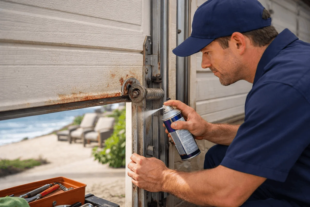 How to Stop Salt-Air Corrosion on Coastal OC Garage Doors - How to Stop Salt-Air Corrosion on Coastal OC Garage Doors