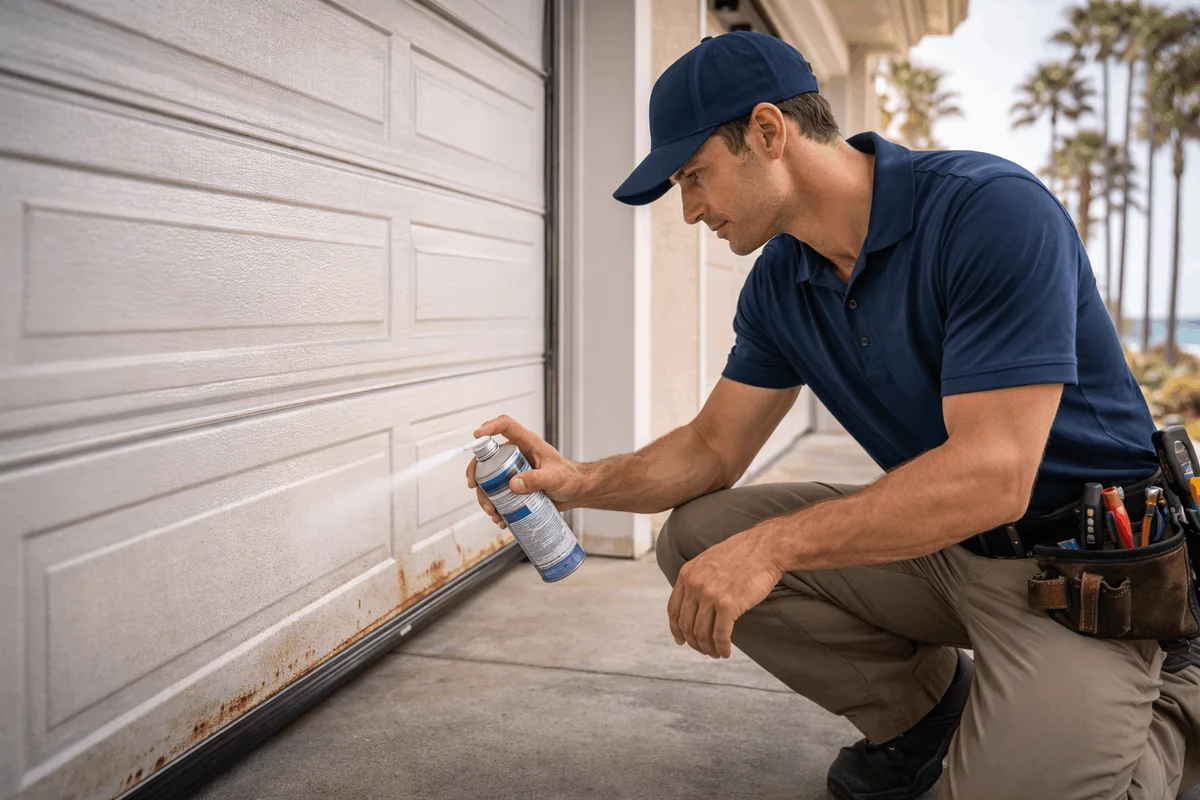 Rinse and Wash - How to Stop Salt-Air Corrosion on Coastal OC Garage Doors