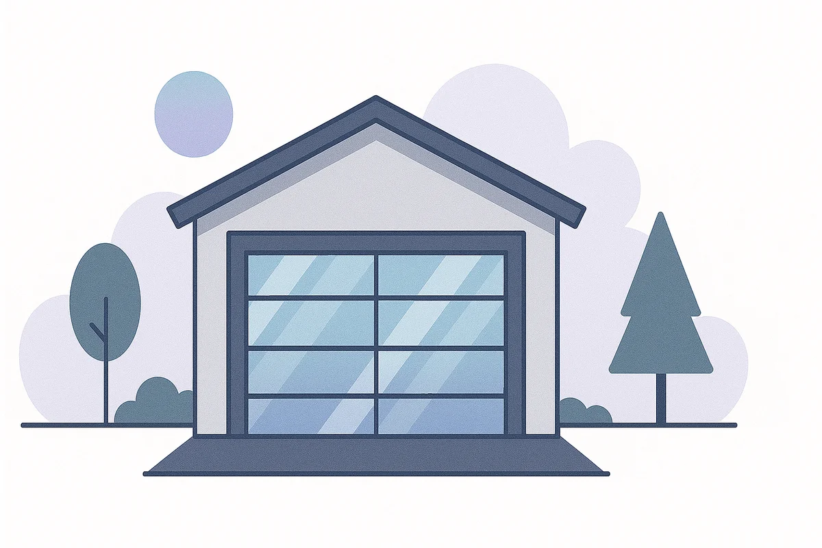 Glass: Modern and Light - Steel vs Wood vs Glass Garage Doors for Orange County Homes