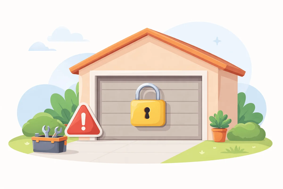 Inspect for Obvious Damage - What to Do When Your Garage Door Won't Open in Orange County